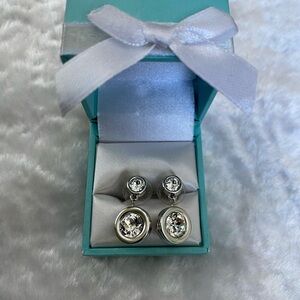 🍀Swarovski Swan Silver Dangle Earrings